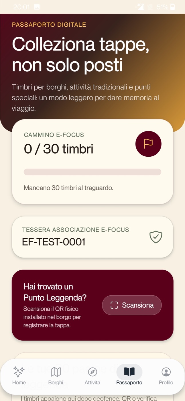 Passaporto digitale nel prototipo